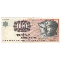 اسکناس 1000 کرون 1998 مارگرته دوم - EBNA, TH - تک - EF40 - دانمارک