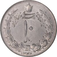 سکه 10 ریال 1342 - MS61 - محمد رضا شاه
