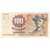 اسکناس 100 کرون بدون تاریخ (2002) مارگرته دوم - TN₁, TH - تک - VF35 - دانمارک