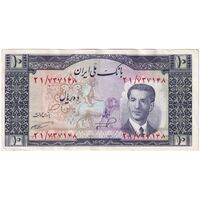 اسکناس 10 ریال 1332 - تک - AU50 - محمد رضا شاه