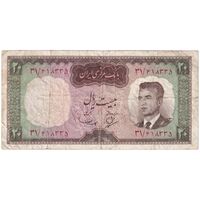 اسکناس 20 ریال (بهنیا - سمیعی) - تک - VF20 - محمد رضا شاه