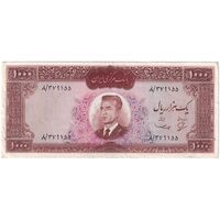 اسکناس 1000 ریال (بهنیا - سمیعی) - تک - EF45 - محمد رضا شاه