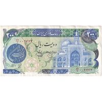 اسکناس 200 ریال (اردلان - مولوی) فیلیگران شاه - تک - EF45 - جمهوری اسلامی