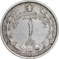 سکه 1 ریال 1310 - EF45 - رضا شاه