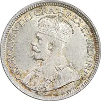 سکه 10 سنت 1929 جرج پنجم - MS62 - کانادا