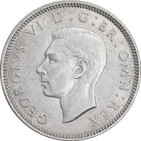 سکه 1 شیلینگ 1942 جرج ششم - تیپ 2 - MS63 - انگلستان