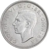 سکه 1 شیلینگ 1942 جرج ششم - تیپ 2 - MS63 - انگلستان