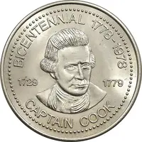 مدال 200 امین سالگرد کاپیتان جیمز کوک 1978 - MS66 - کانادا