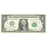 اسکناس 1 دلار 2013 جمهوری فدرال - F (آتلانتا) - تک - UNC64 - آمریکا