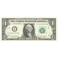 اسکناس 1 دلار 2013 جمهوری فدرال - F (آتلانتا) - تک - UNC64 - آمریکا