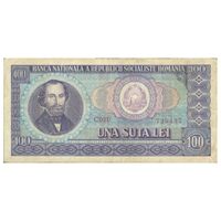 اسکناس 100 لئو 1966 جمهوری سوسیالیستی - تک - VF30 - رومانی