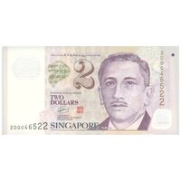 اسکناس 2 دلار بدون تاریخ (2006) جمهوری - GCT - تک - AU55 - سنگاپور