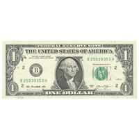 اسکناس 1 دلار 2013 جمهوری فدرال - B (نیویورک) - تک - VF35 - آمریکا