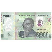 اسکناس 2000 کوانزا 2023 جمهوری - تک - UNC64 - آنگولا