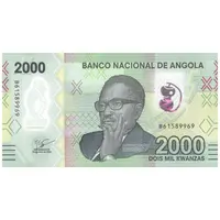 اسکناس 2000 کوانزا 2023 جمهوری - تک - UNC65 - آنگولا