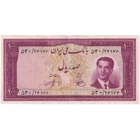 اسکناس 100 ریال کراواتی 1330 - تک - AU50 - محمد رضا شاه