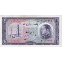اسکناس 10 ریال 1333 - تک - UNC62 - محمد رضا شاه