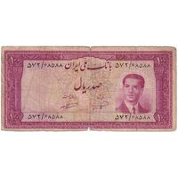 اسکناس 100 ریال کراواتی 1332 - تک - F15 - محمد رضا شاه