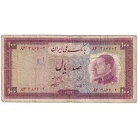 اسکناس 100 ریال 1333 - تک - VF20 - محمد رضا شاه