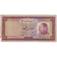 اسکناس 100 ریال 1333 - تک - F15 - محمد رضا شاه