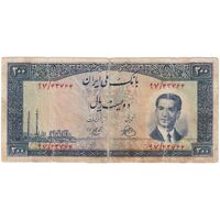 اسکناس 200 ریال 1330 - تک - F - محمد رضا شاه