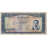 اسکناس 200 ریال 1330 - تک - VF25 - محمد رضا شاه