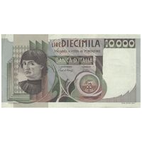 اسکناس 10000 لیر 1982 جمهوری - دل کاستانیو - تک - AU55 - ایتالیا