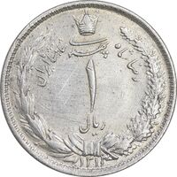 سکه 1 ریال 1313 - AU - cleaned - رضا شاه