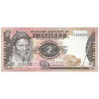 اسکناس 2 لیلانگنی بدون تاریخ (1974) سبهوزای دوم - تک - UNC64 - سوازیلند