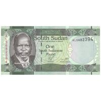 اسکناس 1 پوند بدون تاریخ (2011) جمهوری - تک - UNC63 - سودان جنوبی