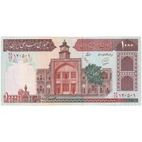 اسکناس 1000 ریال (محمدخان - عادلی) شماره بزرگ - نخ کامپیوتری - تک - UNC61 - جمهوری اسلامی