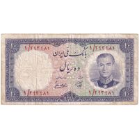 اسکناس 10 ریال 1337 - پرفیکس 1 - تک - VF30 - محمد رضا شاه