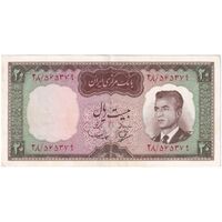 اسکناس 20 ریال (بهنیا - سمیعی) - تک - AU53 - محمد رضا شاه
