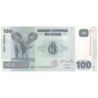اسکناس 100 فرانک 2007 جمهوری دموکراتیک - تک - UNC64 - کنگو