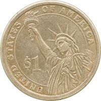 سکه یک دلار 2007D جمهوری فدرال - ریاست جمهوری جیمز مدیسون - AU55 - آمریکا