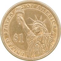 سکه یک دلار 2007P جمهوری فدرال - ریاست جمهوری جیمز مدیسون - MS62 - آمریکا