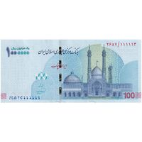 اسکناس ایران چک (تراول) 1000000 ریال فرزین - شماره نیمه رند - تک - UNC63 - جمهوری اسلامی