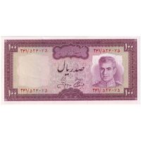 اسکناس 100 ریال (آموزگار - جهانشاهی) - تک - UNC62 - محمد رضا شاه