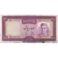 اسکناس 100 ریال (آموزگار - جهانشاهی) - تک - EF45 - محمد رضا شاه