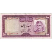 اسکناس 100 ریال (آموزگار - جهانشاهی) - تک - EF40 - محمد رضا شاه