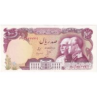 اسکناس 100 ریال پنجاهمین سال - تک - UNC62 - محمد رضا شاه
