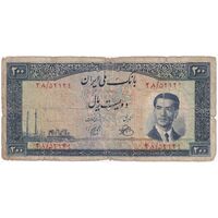 اسکناس 200 ریال 1330 - تک - F12 - محمد رضا شاه