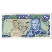 اسکناس 200 ریال (انصاری - مهران) شهیاد آریامهر - تک - EF45 - محمد رضا شاه