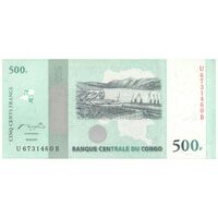 اسکناس 500 فرانک 2010 جمهوری دموکراتیک - تک - UNC65 - کنگو