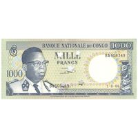 اسکناس 1000 فرانک 1964 جمهوری - تک - UNC62 - کنگو