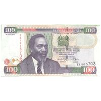 اسکناس 100 شیلینگ 2010 جمهوری - تک - UNC63 - کنیا