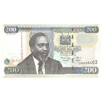 اسکناس 200 شیلینگ 2010 جمهوری - تک - UNC64 - کنیا