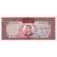 اسکناس 1000 ریال (بهنیا - سمیعی) - تک - AU53 - محمد رضا شاه