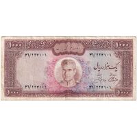 اسکناس 1000 ریال (آموزگار - جهانشاهی) - تک - EF40 - محمد رضا شاه