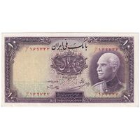 اسکناس 10 ریال پشت فارسی - بدون مهر - تک - UNC63 - رضا شاه